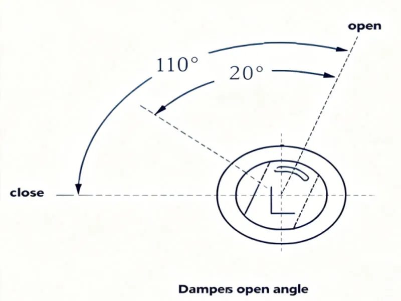 Rotation Angle Limit of Vane Dampers Rotation Angle Limit of Vane Dampers